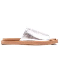 Sole - Nya Slide Sandals Leather - Lyst