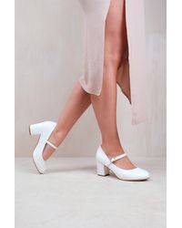 Where's That From - 'Araceli' Extra Wide Fit Block Heel Mary Jane Pumps - Lyst
