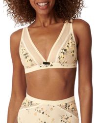 Triumph - Electra Spotlight Non Wired Plunge Bralette Skin Light Combination - Lyst