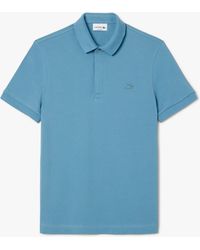 Lacoste - Paris Piqué Stretch Regular Poloshirt (Licht) - Lyst