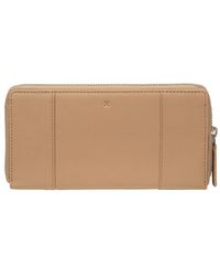 NiNa Amora - 'Cecilia' Latte Leather Purse - Lyst