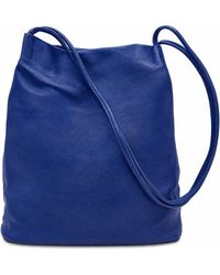 Woodland Leathers - Tote Shoulder Bag, Vegan Leather Medium Sidze Hobo Bucket Handbag With Long Strap - Lyst