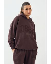 DSGN Studio - Towelling Applique Oversized Hoodie - Lyst