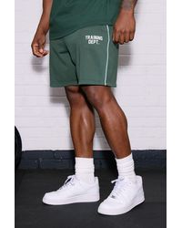 BoohooMAN - Training Dept Loose Fit 7Inch Piping Short - Lyst
