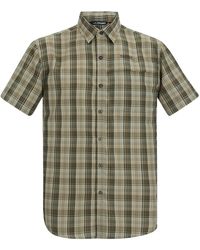Regatta - Mindano Multi Check Short-Sleeved Shirt (Light Sage) - Lyst