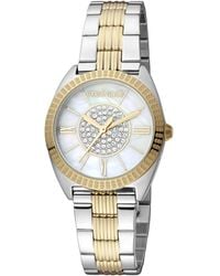Roberto Cavalli - Rc5L022M0085 Quartz Mop Stainless Steel 5 Atm 30 Mm Watch - Lyst