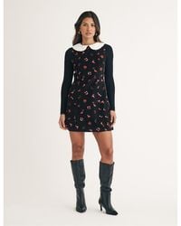 Nobody's Child - Nobodys Mpl Collared Neck Mini A-Line Dress - Lyst