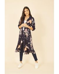 Yumi' - Butterfly Print Long Kimono - Lyst