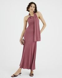 River Island - Maxi Dress Sleeveless Scarf Neck - Lyst