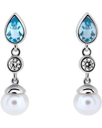 Orphelia - 'Lylou' 925 Sterling Drop Earrings - Lyst