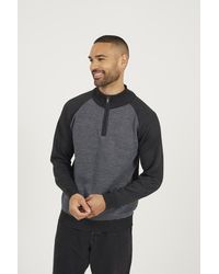 Brave Soul - Quarter Zip Funnel Neck Jumper - Lyst