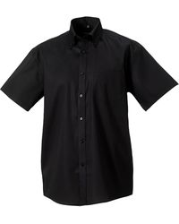 Russell - Collection Ultimate Non-Iron Short-Sleeved Shirt Cotton - Lyst