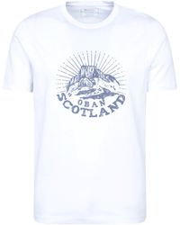 Mountain Warehouse - Regional Oban T-Shirt Crew Neck Breathable Everyday Casual Printed Tee Cotton - Lyst
