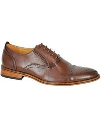 Goor - Capped Oxford Brogue Shoes - Lyst