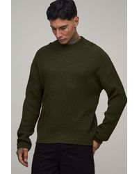 BoohooMAN - Tall Relaxed Ribbed Knitted Jumper - Lyst