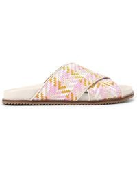 Kurt Geiger - Brixton Cross Strap Slide Sandals - Lyst