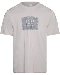 C.P. Company - 30/1 Jersey Logo Label T-Shirt - Lyst