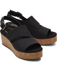 TOMS - Claudine Nylon Damesschoenen Zwart - Lyst