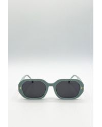 SVNX - Oval Sunglasses With Wide Arm - Lyst