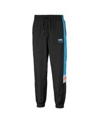 PUMA - X Tetris S Track Pants Taped Graphic Logo Joggers 597137 01 Black - Lyst
