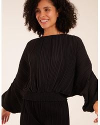 Blue Vanilla - Long Sleeve Pleated Top - Lyst