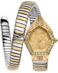 Just Cavalli - Jc1L303M0055 Ornato Snake Analog Watch For - Lyst
