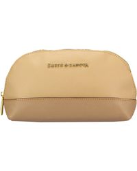 Smith & Canova - Two-Tone Leather Zip Around Cosmetic Bag - Lyst