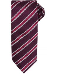 PREMIER - Waffle Stripe Formal Business Tie (Pack Of 2) Aubergine) - Lyst