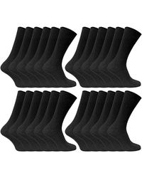 Sock Snob - 24 Pairs Multipack Ultimate Comfort 100% Cotton Socks - Lyst