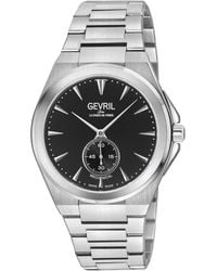Gevril - Montauk 'S316L Stainless Steel Case, Dial, 316L Bracelet Watch - Lyst