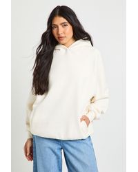 Boohoo - Tall Raglan Seam Oversized Hoodie - Lyst