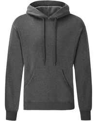 Fruit Of The Loom - Adults Classic Hooded Sweatshirt (Dark) - Lyst
