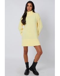 Urban Bliss - Lemon Roll Neck Mini Dress - Lyst