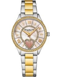 Stuhrling - Saylor Mother of Pearl Dress Watch - Lyst