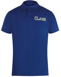 Roberto Cavalli - Vibrant Floral Logo Iris Polo Shirt Cotton - Lyst