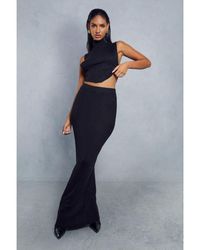 MissPap - Knitted Ribbed Maxi Skirt - Lyst