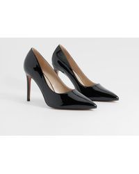 Boohoo - Wide Fit Pointed Toe Stiletto Court Heel - Lyst
