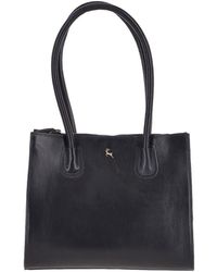 Ashwood Leather - Vegetable Tanned Real Two Section With Mid Purse Bag - Lyst