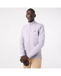 Lacoste - Basic Full Zip Fleece Top - Lyst