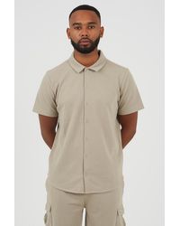 Brave Soul - Light Textured Short Sleeve Shirt - Lyst