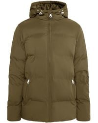 Dreimaster - Winterjas Met Vulling Militaire Olijf - Lyst