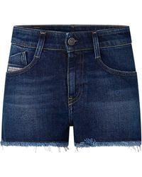 DIESEL - De Rifty Out Calzoncini Denim Shorts - Lyst