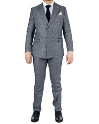 TruClothing - Classic Double Breasted 2-Piece Suit Wool - Lyst