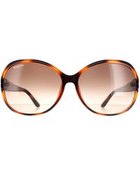 Ferragamo - Oval Tortoise Gradient Sf770Sa - Lyst