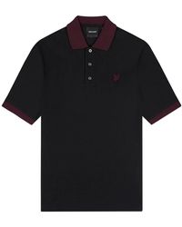 Lyle & Scott - Ringer Gitzwart Poloshirt - Lyst