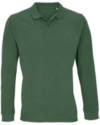 Sol's - Adult Planet Piqué Long-Sleeved Polo Shirt (Bottle) - Lyst