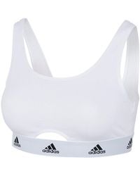 adidas - Active Comfort Cotton Scoop Bralette - Lyst