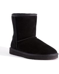 Aus Wooli - "Cronulla" Australia Mid Calf Sheepskin Boot, Leather - Lyst