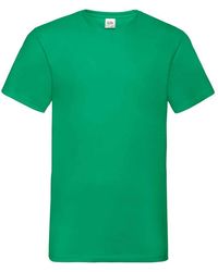 Fruit Of The Loom - "Value" T-Shirt V-Ausschnitt Für Herren (Irisches) - Lyst