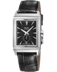 Gevril - Time Square 316L Stainless Steel Case, Dial, Handmade Italian Leather Strap - Lyst